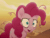 Size: 600x450 | Tagged: safe, screencap, pinkie pie, earth pony, pony, g4, my little pony: the movie, absurd file size, absurd gif size, animated, creepy crawlies, cropped, dead, deflating hair, deflation, desert, desert sun madness, female, gif, insanity, mare, skull, solo, sweat