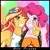 Size: 1600x1600 | Tagged: safe, artist:albertbm, pinkie pie, sunset shimmer, equestria girls, equestria girls specials, g4, my little pony equestria girls: better together, my little pony equestria girls: holidays unwrapped, camera, clothes swap, devil horn (gesture), selfie, simple background