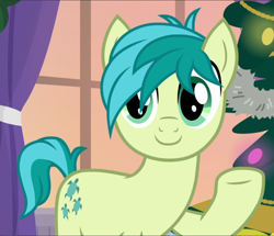 Size: 1090x939 | Tagged: safe, screencap, sandbar, pony, g4, the hearth's warming club, cropped, cute, looking at you, male, sandabetes, smiling, solo