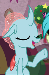Size: 607x924 | Tagged: safe, screencap, ocellus, sandbar, changeling, g4, the hearth's warming club, cropped, eyes closed, female, open mouth, sitting