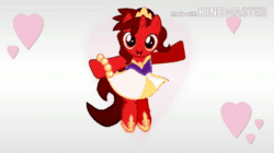 Size: 680x382 | Tagged: safe, artist:angrymetal, oc, oc:princess ruby, alicorn, pony, 1000 hours in ms paint, animated, ballet dancing, clothes, crown, dress, gif, jewelry, regalia, solo
