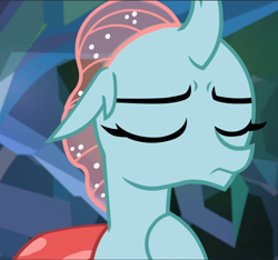 Size: 1003x940 | Tagged: safe, screencap, ocellus, changeling, g4, what lies beneath, cropped, eyes closed, female, solo