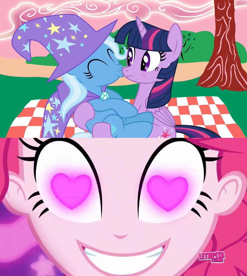 Safe Artist Jadeharmony Pinkie Pie Trixie Twilight