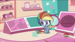 Size: 1920x1080 | Tagged: safe, rainbow dash, pegasus, pony, g4.5, my little pony: pony life, sick day, animated, female, sound, treehouse logo, webm