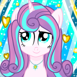 Size: 800x800 | Tagged: safe, artist:php185, princess flurry heart, alicorn, pony, g4, adult, female, heart, jewelry, older, older flurry heart, solo