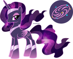 Size: 1920x1561 | Tagged: safe, artist:limedazzle, oc, oc only, oc:nebula starlight, alicorn, pony, alicorn oc, concave belly, female, horn, mare, show accurate, simple background, slender, solo, thin, transparent background, wings