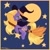 Size: 2000x2000 | Tagged: safe, artist:creeate97, abra-ca-dabra, earth pony, pony, g3, broom, female, flying, flying broomstick, hat, high res, moon, solo, stars, witch hat