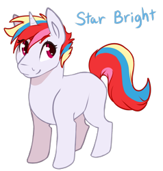 Size: 1113x1168 | Tagged: safe, artist:amiookamiwolf, oc, oc only, oc:star bright, pony, unicorn, female, filly, magical lesbian spawn, offspring, parent:rainbow dash, parent:twilight sparkle, parents:twidash, simple background, solo, transparent background