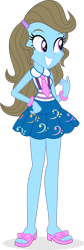 Size: 512x1516 | Tagged: safe, artist:punzil504, beauty brass, equestria girls, g4, my little pony equestria girls: friendship games, bracelet, clothes, clothes swap, equestria girls-ified, feet, female, grin, jewelry, necktie, sandals, simple background, skirt, smiling, solo, tank top, transparent background, vector