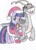 Size: 909x1280 | Tagged: safe, artist:cybertronianbrony, twilight sparkle, dinosaur, pony, unicorn, g4, antlers, apatosaurus, christmas, clothes, costume, crossover, cute, don bluth, duo, duo male and female, female, hat, holiday, littlefoot, male, mare, santa costume, santa hat, simple background, the land before time, traditional art, twiabetes, unicorn twilight, white background