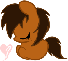 Size: 225x200 | Tagged: safe, artist:bronyxceed, oc, oc only, oc:thistle, earth pony, pony, cute, earth pony oc, eyes closed, heart, simple background, solo, transparent background