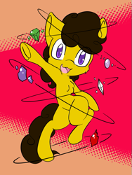 Size: 489x652 | Tagged: safe, artist:steelsoul, oc, oc only, oc:terra, earth pony, pony, colt, commission, earth pony oc, jewels, male, solo