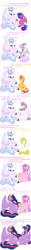 Size: 3000x24000 | Tagged: safe, artist:chelseawest, princess cadance, princess flurry heart, sci-twi, sunset shimmer, twilight sparkle, whammy, oc, oc:beryl (discoshy), oc:bundle joy, oc:gleaming grace, oc:melody aurora, alicorn, hybrid, pony, unicorn, g4, alicorn oc, alicornified, belly, belly to belly, crying, hat, hoof on belly, horn, hyper, hyper belly, hyper pregnancy, impossibly large belly, interspecies offspring, misspelling of you're, multiple pregnancy, nurse hat, offspring, offspring's offspring, older, older twilight, older twilight sparkle (alicorn), parent:discord, parent:flash sentry, parent:fluttershy, parent:oc:shimmering glow, parent:princess flurry heart, parent:twilight sparkle, parents:canon x oc, parents:discoshy, parents:flashlight, pondering, pregdance, preglight sparkle, pregnant, princess twilight 2.0, race swap, sci-twilicorn, signature, stethoscope, stretchmarks, tears of joy, teary eyes, twilight sparkle (alicorn), twolight, wings
