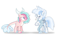 Size: 1779x1128 | Tagged: safe, artist:6-fingers-lover, artist:mekabases, oc, oc only, oc:smooth blue, oc:sugar cane, earth pony, pegasus, pony, base used, duo, female, mare, simple background, transparent background