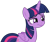 Size: 1280x1070 | Tagged: safe, artist:andoanimalia, twilight sparkle, alicorn, pony, a flurry of emotions, g4, season 7, bedroom eyes, coy, female, folded wings, simple background, smiling, solo, transparent background, twilight sparkle (alicorn), vector, wings