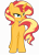 Size: 4303x6000 | Tagged: safe, artist:gmaplay, sunset shimmer, pony, unicorn, g4, bunset shimmer, butt, featureless crotch, female, plot, seductive, seductive look, simple background, solo, transparent background