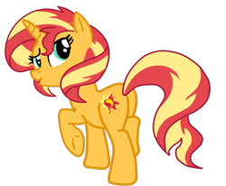Size: 1362x1125 | Tagged: safe, artist:gmaplay, sunset shimmer, pony, unicorn, g4, bunset shimmer, butt, female, looking back, plot, simple background, solo, transparent background