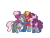 Size: 1600x1200 | Tagged: safe, artist:icicle-niceicle-1517, artist:kb-gamerartist, color edit, edit, big macintosh, cheerilee, marble pie, sugar belle, earth pony, pony, unicorn, g4, big macintosh gets all the mares, bipedal, bisexual, bisexual pride flag, cheerimacbellepie, cheerimarblemac, clothes, collaboration, colored, ear piercing, earring, eyes closed, eyeshadow, female, grin, herd, hug, jewelry, lesbian, makeup, male, marbelle, marbilee, marblesugarmac, mare, piercing, polyamory, polysexual, polysexual pride flag, pride, pride flag, pride socks, raised hoof, ship:cheerimac, ship:marblemac, ship:sugarmac, shipping, simple background, smiling, socks, stallion, straight, striped socks, sugarlee, sugarmaclee, sugarmarilee, transparent background