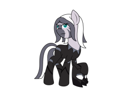 Size: 1600x1200 | Tagged: safe, artist:icicle-niceicle-1517, artist:kb-gamerartist, color edit, edit, zecora, pony, zebra, g4, alternate hairstyle, black panther, chadwick boseman, clothes, collaboration, colored, cosplay, costume, crossover, female, helmet, marvel, marvel cinematic universe, mask, raised hoof, simple background, solo, t'challa, transparent background, tribute, wakanda forever