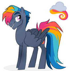 Size: 1024x1024 | Tagged: safe, artist:kabuvee, oc, oc only, pegasus, pony, simple background, solo, transparent background