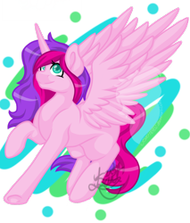 Size: 1080x1269 | Tagged: safe, artist:silentwolf-oficial, oc, oc only, alicorn, pony, alicorn oc, horn, raised hoof, signature, simple background, solo, transparent background, watermark, wings