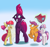 Size: 3000x2800 | Tagged: safe, artist:rocket-lawnchair, apple bloom, fizzlepop berrytwist, scootaloo, sweetie belle, tempest shadow, earth pony, pegasus, pony, unicorn, g4, blank flank tempest, bow, cape, chart, clothes, cutie mark, cutie mark crusaders, female, filly, floppy ears, flying, good end, gradient background, grin, hair bow, high res, levitation, magic, mare, nervous, nervous smile, one of us, smiling, telekinesis, the cmc's cutie marks, this will end in tears and/or death and/or covered in tree sap