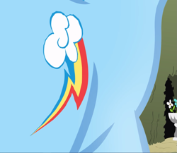 Size: 1081x938 | Tagged: safe, screencap, rainbow dash, pegasus, pony, g4, the return of harmony, close-up, cropped, cutie mark, female, hips, mare, solo, wingless