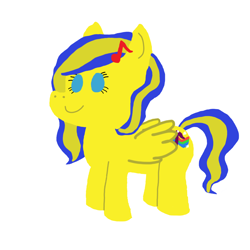 Size: 3000x3000 | Tagged: safe, artist:switcharoo, oc, oc only, oc:swivel starsong, cutie mark, female, hairpin, high res, mare, music notes, simplistic art style
