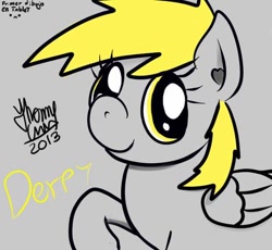 Size: 652x600 | Tagged: safe, artist:ionipony, derpy hooves, pegasus, pony, g4, digital art, female, smiling, solo