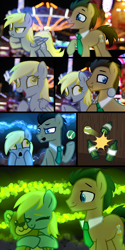 Size: 1400x2800 | Tagged: safe, alternate version, artist:silvexxx01, derpy hooves, doctor whooves, time turner, earth pony, pegasus, pony, g4, ball, bottle, carnival, comic, commission, cute, derpabetes, excited, fairground, female, glass bottle, hoof hold, hug, male, mare, merry-go-round, necktie, night, open mouth, raised hoof, ship:doctorderpy, shipping, stallion, starry eyes, straight, teddy bear, tennis ball, tongue out, wingding eyes, ych result