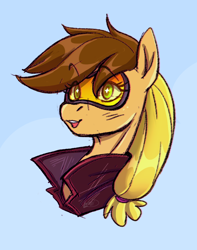 Size: 760x966 | Tagged: safe, artist:1an1, pony, bust, overwatch, ponified, solo, tracer