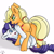 Size: 4000x4000 | Tagged: safe, alternate version, artist:yelowcrom, applejack, rarity, earth pony, pony, unicorn, g4, applebutt, blushing, butt, cute, dock, ear fluff, featureless crotch, female, floating heart, frog (hoof), heart, lesbian, looking at each other, mare, on back, open mouth, plot, raised hoof, raised tail, rearity, ship:rarijack, shipping, simple background, smiling, straddling, tail, underhoof, white background