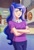 Size: 600x890 | Tagged: safe, artist:eli-pic, princess luna, vice principal luna, equestria girls, g4, canterlot high, female, hallway, human coloration, makeup, smiling, solo