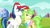 Size: 1280x720 | Tagged: safe, screencap, chickadee, ms. peachbottom, shining armor, earth pony, pony, unicorn, g4, games ponies play, my little pony: friendship is magic, cap, female, flirting, hat, male, mare, stallion, whistle