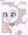 Size: 800x995 | Tagged: safe, artist:picklescatt, pom (tfh), sheep, them's fightin' herds, adorapom, bell, bell collar, collar, community related, cute, female, happy, open mouth, open smile, smiling, solo