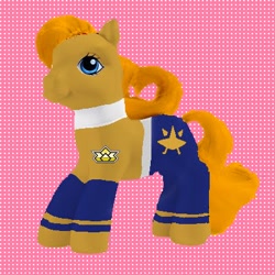 Size: 400x400 | Tagged: safe, artist:lavenderranger, edit, earth pony, pony, g1, female, gold ranger, power rangers, power rangers samurai, samurai sentai shinkenger, solo, super sentai