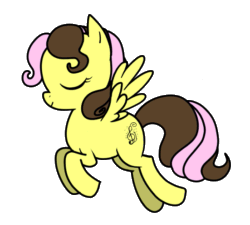 Size: 551x495 | Tagged: safe, artist:frail-ice, oc, oc only, oc:aria sunsong, pegasus, pony, animated, eyes closed, pegasus oc, simple background, solo, transparent background, wings