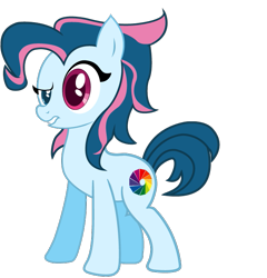 Size: 657x684 | Tagged: safe, artist:lizziebax, oc, oc only, oc:colorwheel, earth pony, pony, earth pony oc, heterochromia, simple background, solo, transparent background