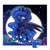 Size: 1500x1500 | Tagged: safe, artist:lou, princess luna, alicorn, pony, g4, constellation, constellation freckles, crown, ethereal mane, female, flying, freckles, full moon, jewelry, makeup, mare, moon, night, peytral, regalia, solo