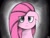 Size: 3348x2553 | Tagged: safe, artist:drawalaverr, pinkie pie, earth pony, pony, g4, angry, annoyed, bust, dark background, eye clipping through hair, fanart, female, high res, looking at you, mare, pinkamena diane pie, portrait, solo