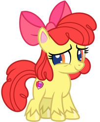 Size: 1024x1252 | Tagged: safe, artist:emeraldblast63, apple bloom, earth pony, pony, disappearing act, g4, g4.5, my little pony: pony life, cute, female, g4.5 to g4, redesign, simple background, solo, transparent background, vector