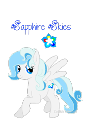 Size: 551x782 | Tagged: safe, artist:kiwi-berry-bliss, oc, oc only, oc:sapphire skies, pegasus, pony, pegasus oc, simple background, solo, transparent background, wings
