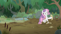 Size: 1920x1080 | Tagged: safe, screencap, sweetie belle, pony, unicorn, g4, growing up is hard to do, female, mare, mud, older, older sweetie belle, solo