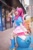 Size: 3648x5472 | Tagged: dead source, safe, artist:一只杏喵, pinkie pie, human, g4, clothes, cosplay, costume, female, irl, irl human, photo, sitting, solo