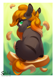 Size: 1000x1400 | Tagged: safe, artist:silentwulv, oc, oc only, earth pony, pony, female, mare, solo, tangerine