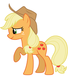 Size: 7036x7838 | Tagged: safe, artist:estories, applejack, earth pony, pony, g4, absurd resolution, female, simple background, solo, transparent background, vector