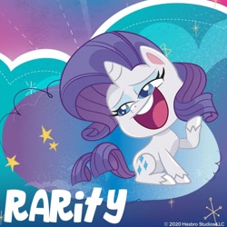 Size: 890x890 | Tagged: safe, rarity, pony, g4.5, my little pony: pony life, abstract background, female, mare, solo