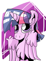 Size: 1200x1600 | Tagged: safe, artist:zeronixma, twilight sparkle, alicorn, pony, g4, chest fluff, digital art, ear fluff, female, solo, twilight sparkle (alicorn), wing fluff