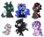 Size: 1300x1100 | Tagged: safe, artist:enigmadoodles, cozy glow, king sombra, nightmare moon, pony of shadows, queen chrysalis, starlight glimmer, alicorn, changeling, changeling queen, pegasus, pony, umbrum, unicorn, g4, g4.5, my little pony: pony life, shadow play, the cutie map, antagonist, cozybetes, cute, cutealis, equal cutie mark, female, filly, g4 to g4.5, glimmerbetes, male, mare, moonabetes, s5 starlight, shadorable, simple background, sombradorable, stallion, transparent background