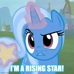 Size: 500x500 | Tagged: safe, trixie, g4, cropped, meme, text